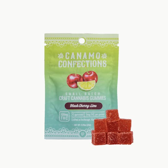 Canamo AK - Gummies CC 100mg - Black Cherry Lime - 1