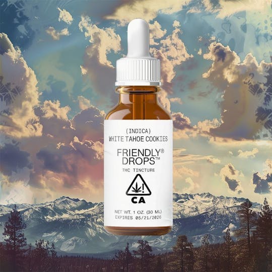 Friendly Brand - White Tahoe Cookies 1000mg Full Spectrum Tincture - 1