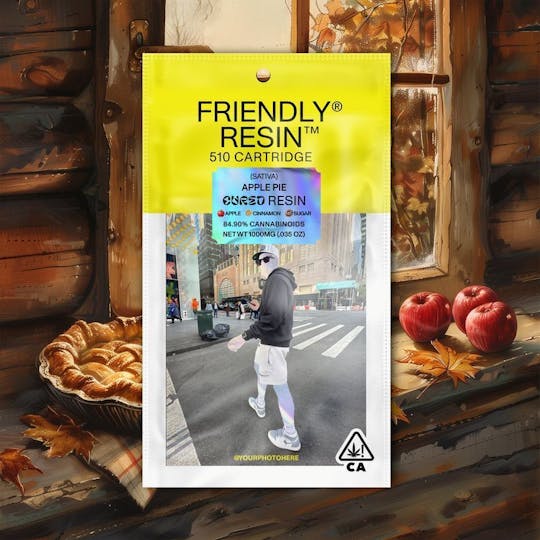Friendly Brand - Apple Pie 1g Live Resin Cartridge - 1
