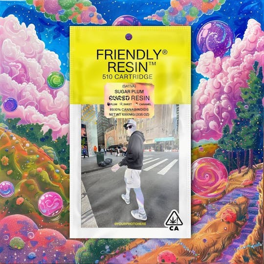 Friendly Brand - Sugar Plum 1g Cured Resin Cartridge - 1