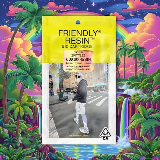 Friendly Brand - Zkittlez 1g Cured Resin Cartridge - 1