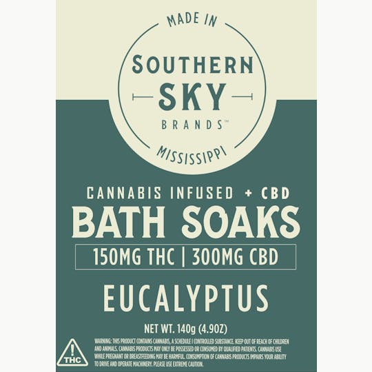 Southern Sky Brands - Eucalyptus Bath Soak (275mg THC, 339mg CBD) - 1
