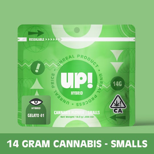 UP! - Gelato 41 (Hybrid) Cannabis Smalls 14g - 1
