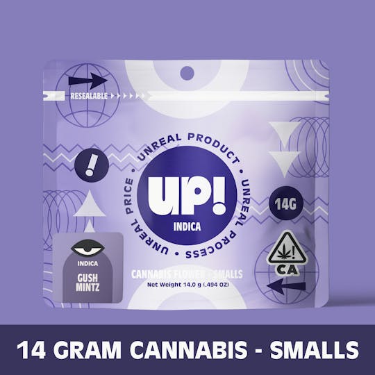 UP! - Gush Mintz (Indica) Cannabis Smalls 14g - 1