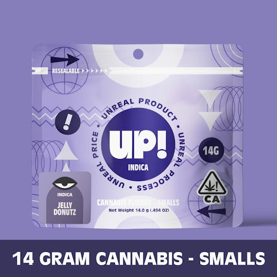 UP! - Jelly Donutz (I-Hybrid) Cannabis Smalls 14g - 1