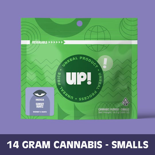 UP! - Sunset Runtz (Indica) Cannabis Smalls 14g - 1