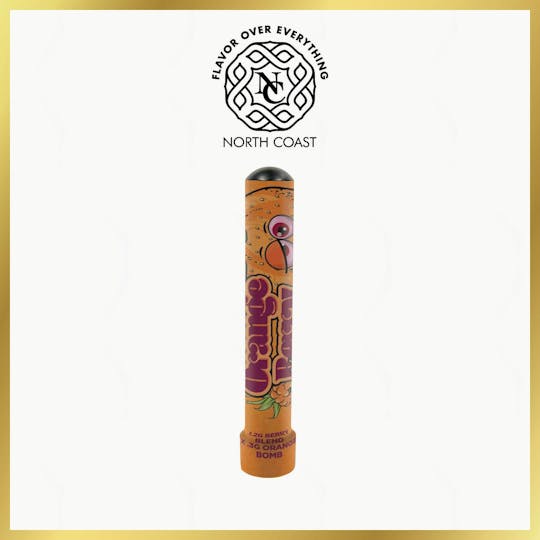 North Coast - N.C. x P.P. x Superb Orange Berry Bubble Hash Hemp Paper Joint 1.5G - 1