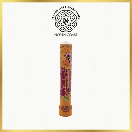 North Coast - N.C. x P.P. x Superb Orange Berry Bubble Hash Rice Paper Joint 1.5G - 1