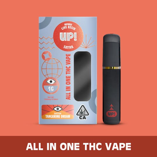 UP! - Tangerine Dream (Sativa) Live Resin All-In-One Vape 1g - 1