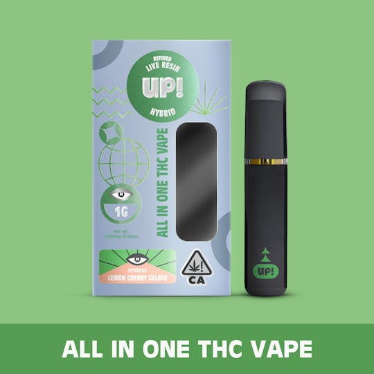 UP! - Lemon Cherry Gelato (Hybrid) Live Resin All-In-One Vape 1g - 1