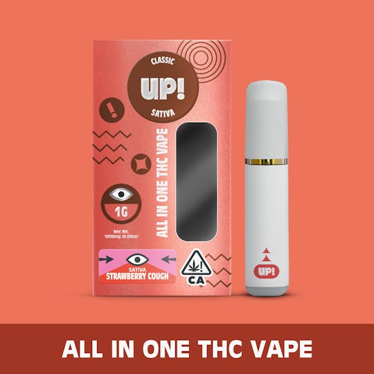 UP! - Strawberry Cough (Sativa) Classic All-In-One Vape 1g - 1