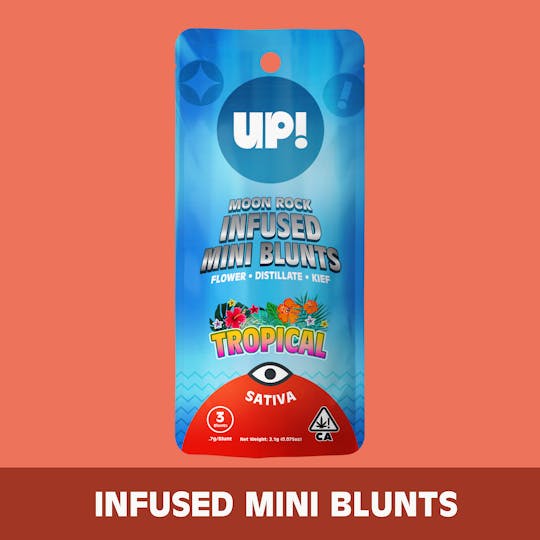 UP! - Tropical (Sativa) 3pk Moon Rock Mini Blunt 2.1g - 1