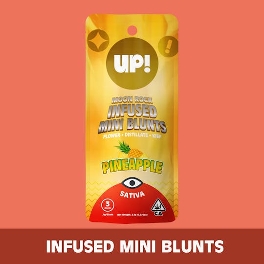 UP! - Pineapple (Sativa) 3pk Moon Rock Mini Blunt 2.1g - 1