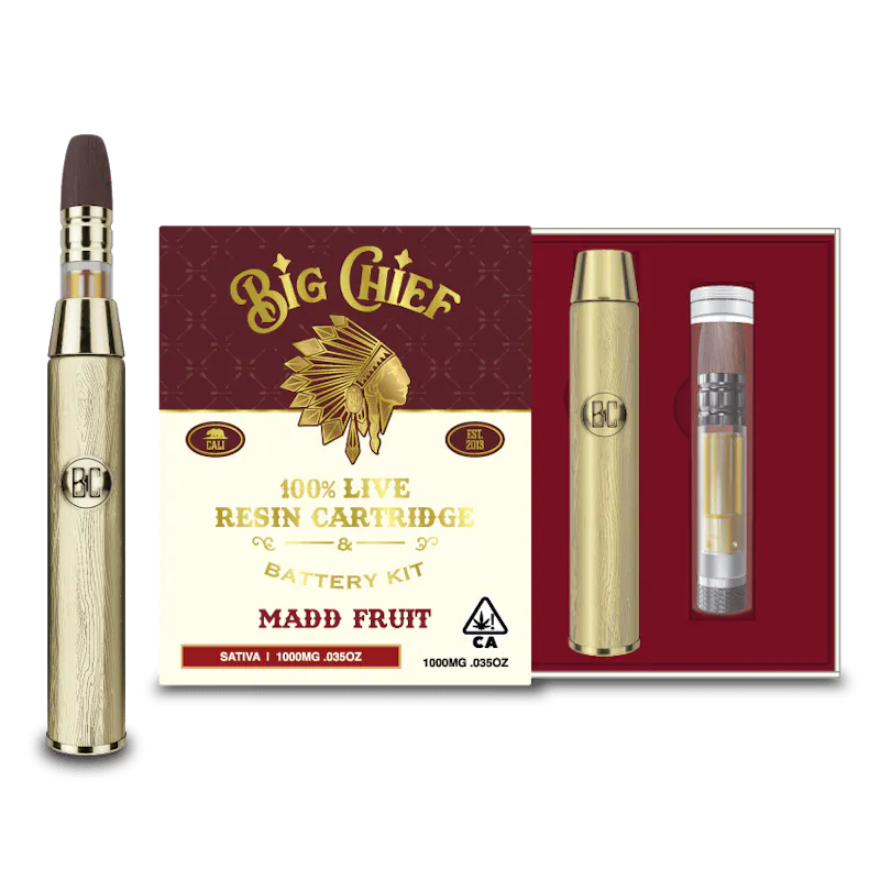 Big Chief Madd Fruit Live Resin Cartridge 1g cartridge