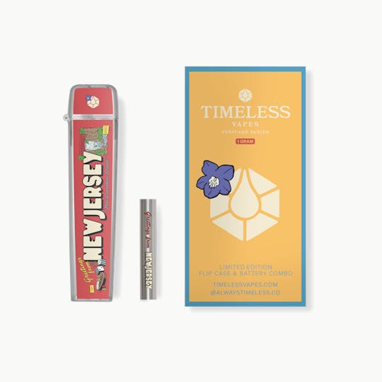 Timeless Vapes - Greetings From New Jersey Flip Case & Battery Combo (1000mg) - 1
