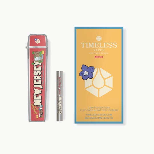 Timeless Vapes - Greetings From New Jersey Flip Case & Battery Combo (500mg) - 1