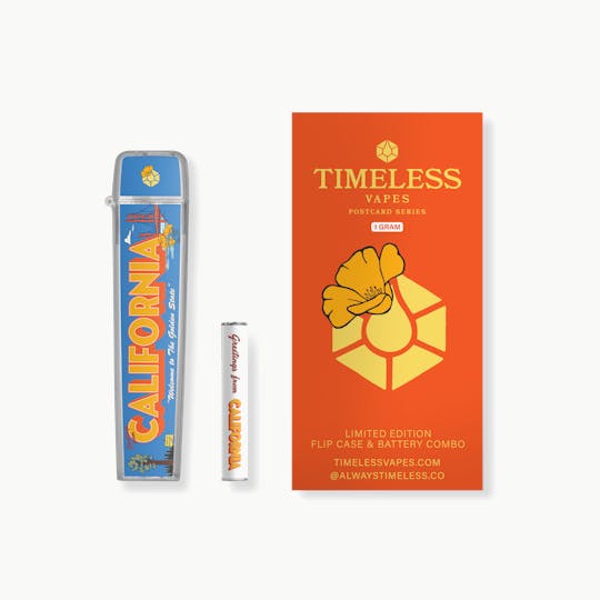 Timeless Vapes - Greetings From California Flip Case & Battery Combo (1000mg) - 1