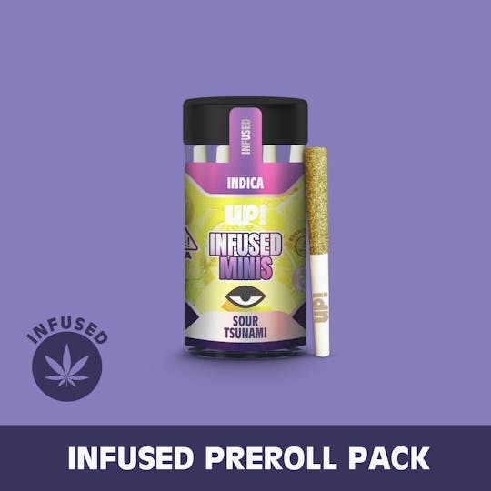UP! - Sour Tsunami (Indica) 5pk Diamond Infused Preroll 2.5g - 1