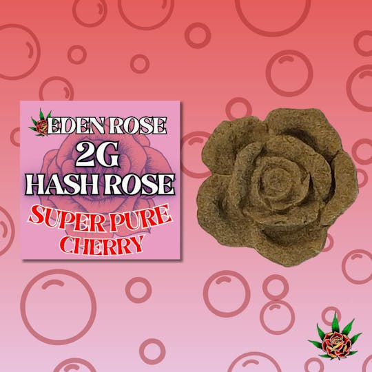 Eden Rose Processing - Eden Rose Bubble Hash Rose 2g - Super Pure Cherry - 1