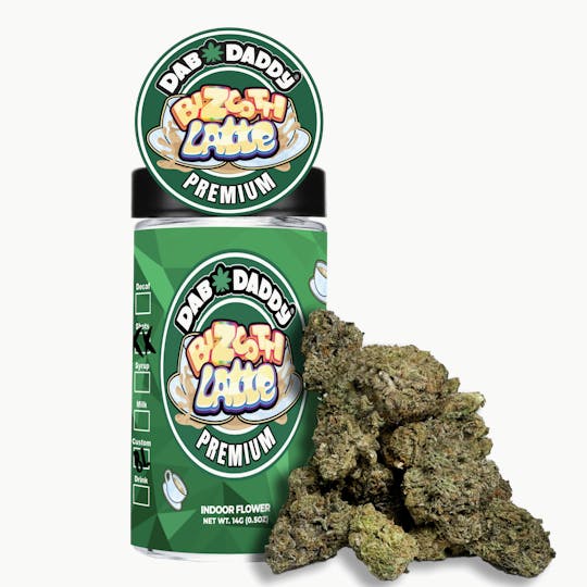Dab Daddy Ⓡ - Bizcotti Latte Flower Dab Daddy® 14g Premium Indoor Flower - 1