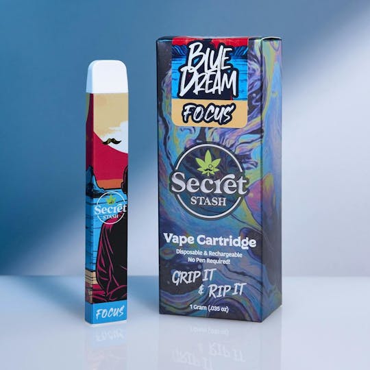 Secret Stash - Secret Stash | Disposable Cart | Focus | Blue Dream | 1g - 1