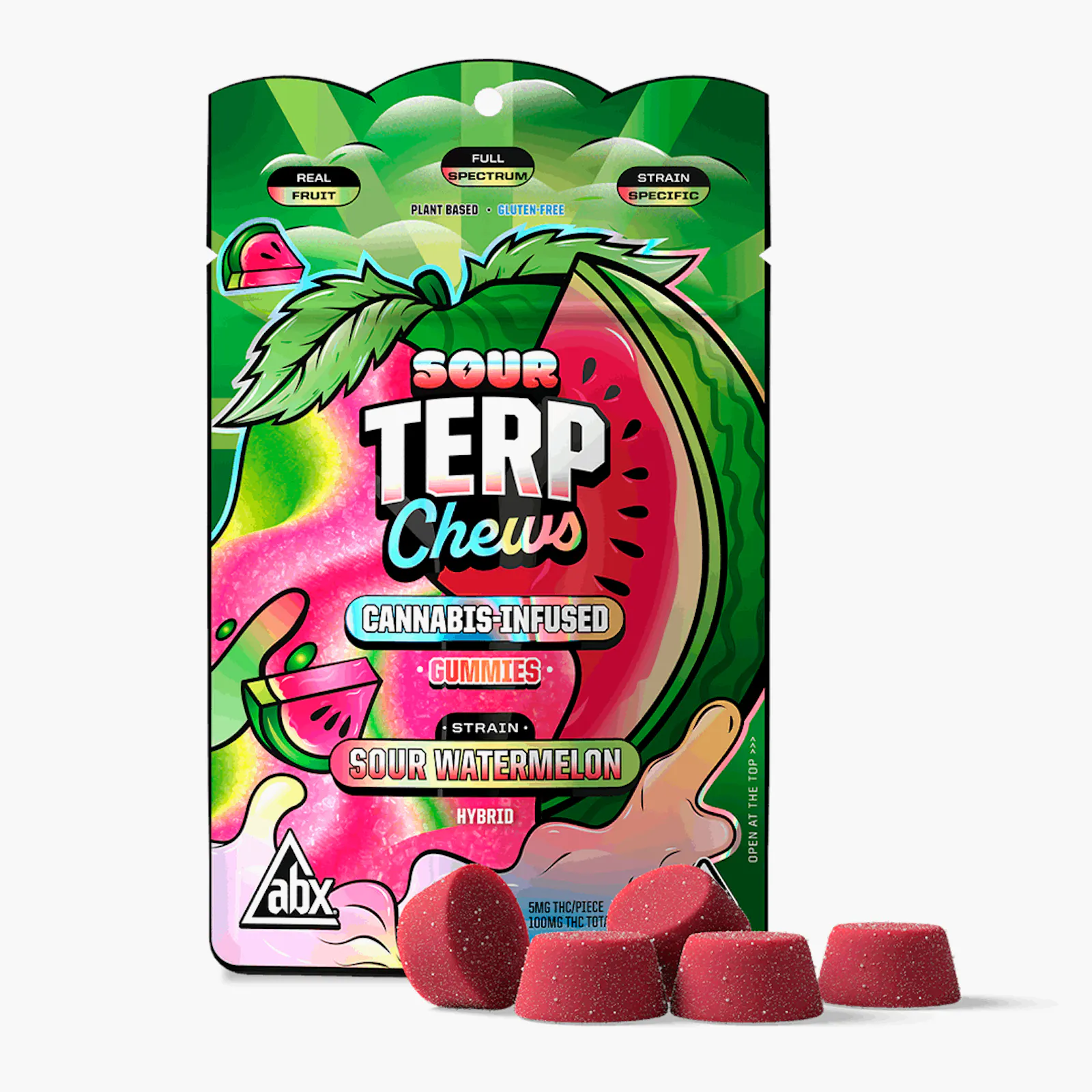 ABX - Sour Watermelon Terp Chews - 100mg