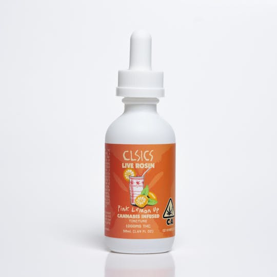 CLSICS Rosin & Rosin Infused Pre Rolls - Pink Lemon Up - (1000mg) Tincture - 1