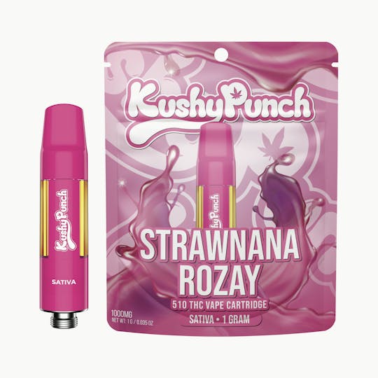 Kushy Punch - 1G Kushy Punch 510 Vape Cart - Strawnana Rozay - 1