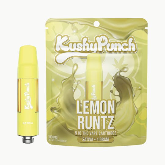 Kushy Punch - 1G Kushy Punch 510 Vape Cart - Lemon Runtz - 1