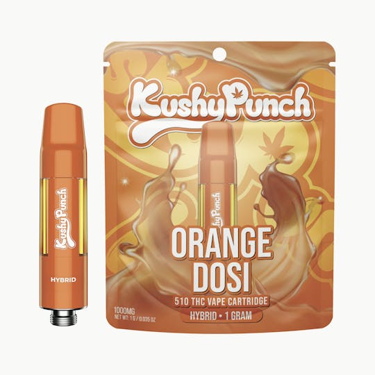 Kushy Punch - 1G Kushy Punch 510 Vape Cart - Orange Dosi - 1