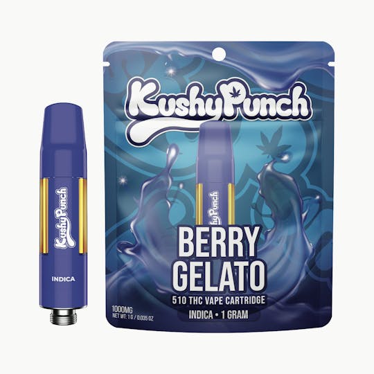 Kushy Punch - 1G Kushy Punch 510 Vape Cart - Berry Gelato - 1