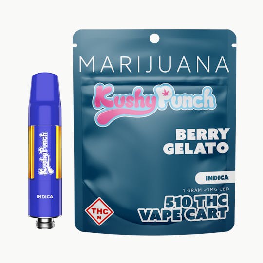Kushy Punch - 1G Kushy Punch 510 Vape Cart - Berry Gelato - 1