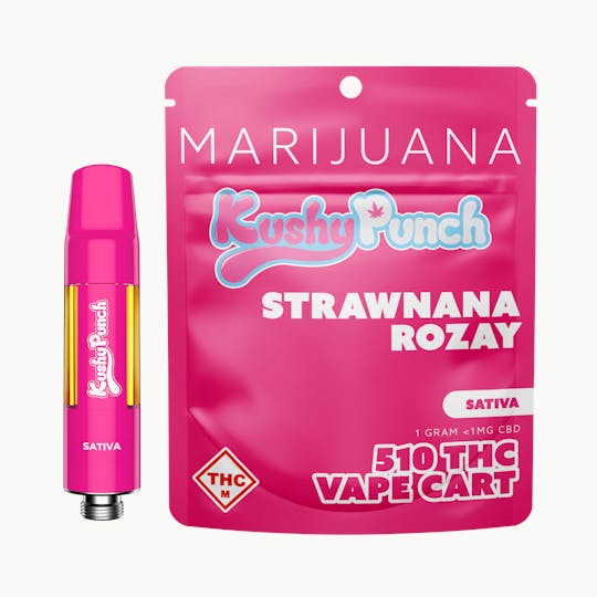Kushy Punch - 1G Kushy Punch 510 Vape Cart - Strawnana Rozay - 1