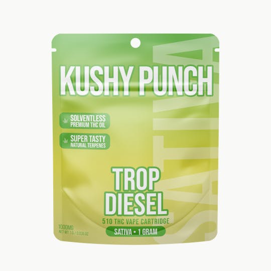 Kushy Punch - 1G Kushy Punch 510 Vape Cart - Tropical Diesel - 1