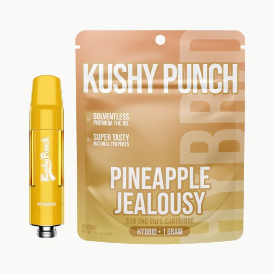 Kushy Punch - 1G Kushy Punch 510 Vape Cart - Pineapple Jealousy - 1
