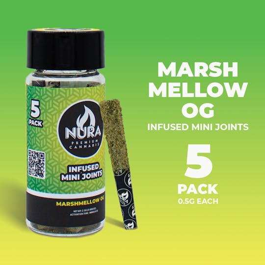 Nura - Marshmellow OG | Infused Mini Joints | 5pk - 1