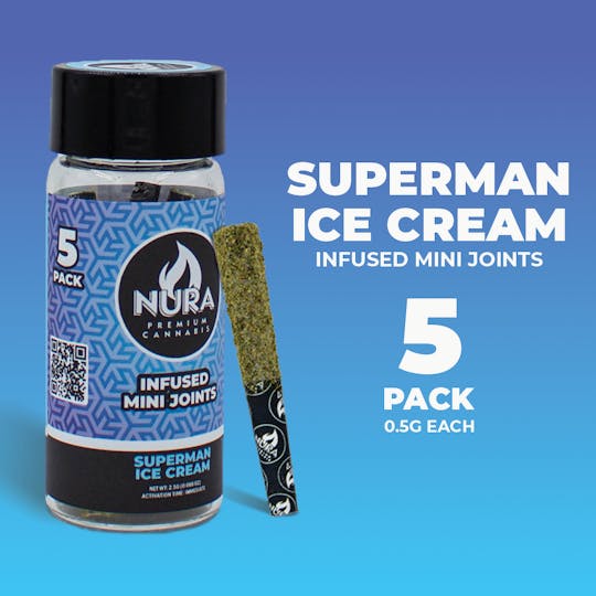 Nura - Superman Ice Cream | Infused Mini Joints | 5pk - 1