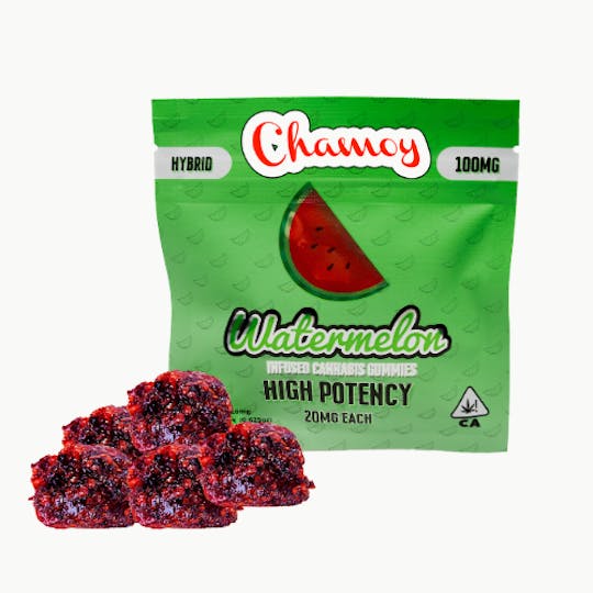 Más - 100mg CHAMOY Hybrid Watermelon - High Dose Gummies (20mg each) - 1