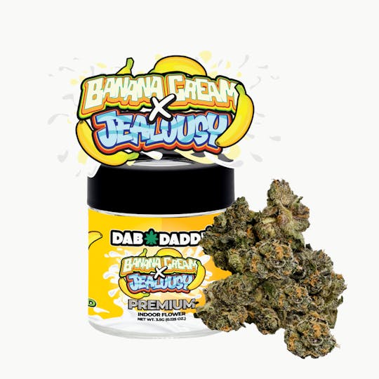 Dab Daddy Ⓡ - Banana Cream X Jealousy Flower Dab Daddy® 3.5g Premium Indoor Flower - 1