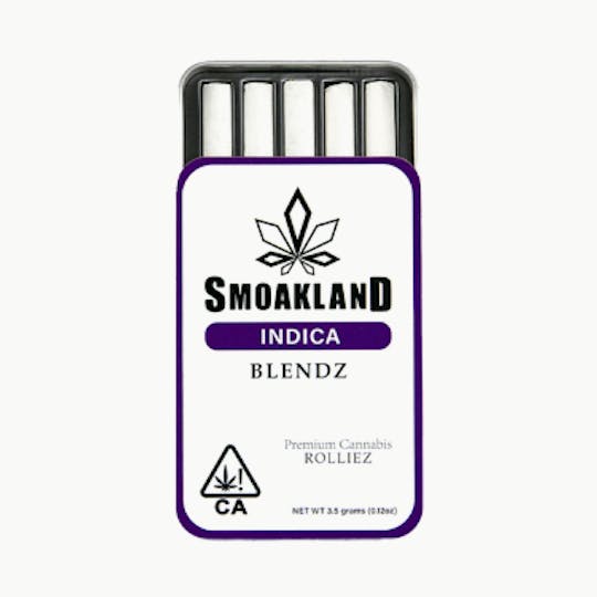 Smoakland - Blendz Pre-Roll Tin - Wedding Cake (I) 5pk - 3.5g - 1