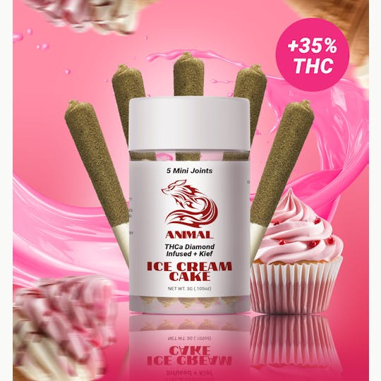 Animal - 5pk(3G) Ice Cream CaKe / THCa Diamond infused Joint - 1