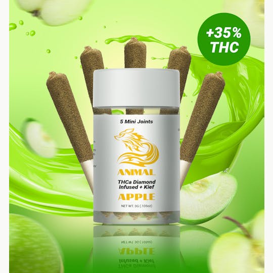 Animal - 5pk(3G) Apple/ THCa Diamond infused Joint - 1
