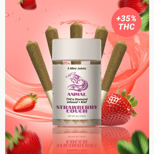 Animal - 5pk(3G) Strawberry Cough / THCa Diamond infused Joint - 1