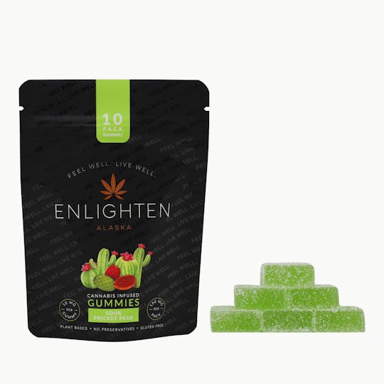 Enlighten - Sour Prickly Pear Gummies | 10-Pack (100mg) - 1