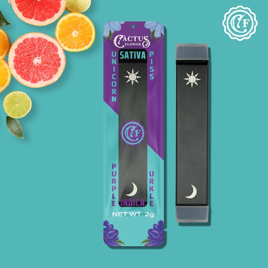 Cactus Flower - Unicorn Piss/Purple Urkle 2G Dual Vape - 1