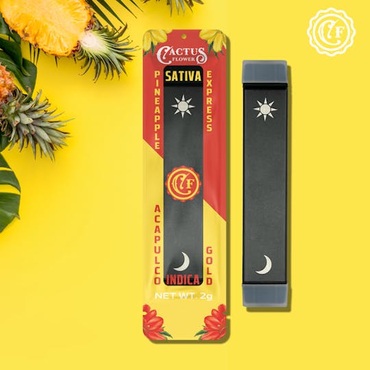 Cactus Flower - Pineapple Express/Acapulco Gold 2G Dual Vape - 1