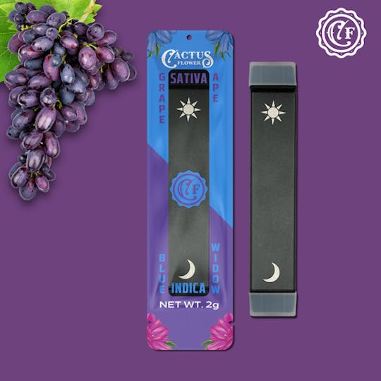 Cactus Flower - Grape Ape/Blue Widow 2G Dual Vape - 1