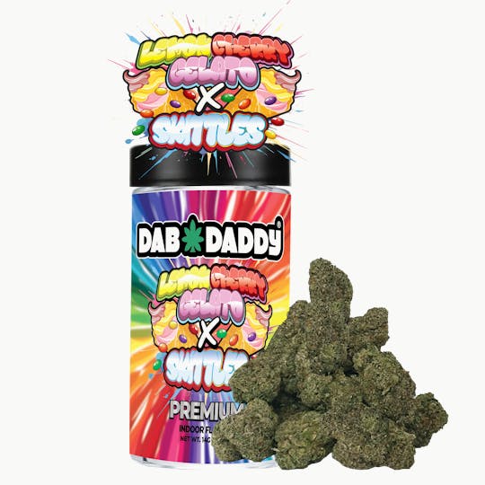 Dab Daddy Ⓡ - Lemon Cherry Gelato X Skittles Flower Dab Daddy® 14g Premium Indoor Flower - 1
