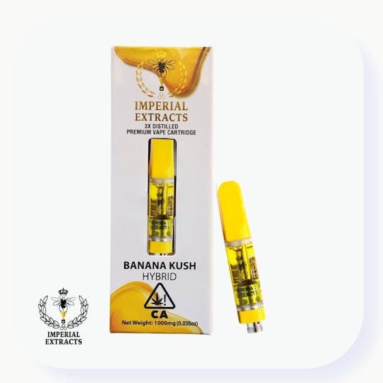 Imperial Extracts - Imperial Extracts-Banana Kush|3x Distilled Premium 1.0g Cartridge - 1