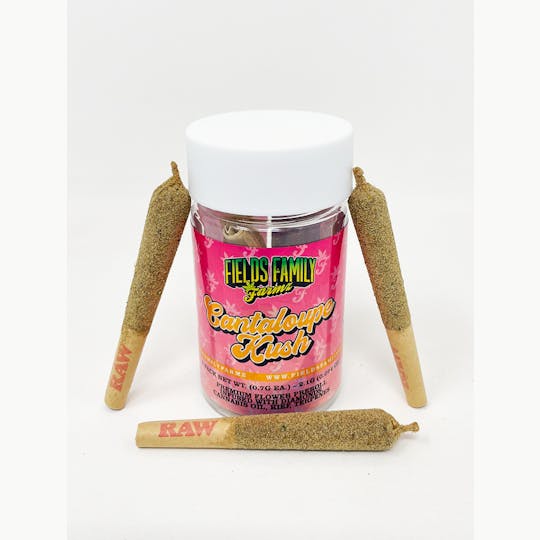 Fields Family Farmz - 3 Pack - Cantaloupe Kush 2.1g Diamond, Oil and Kief Infused Pre-Rolls - 1